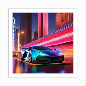 Futuristic Sports Car 36 Art Print