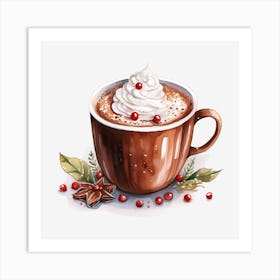 Hot Chocolate With Whipped Cream 18 Art Print