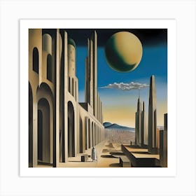 Future Metaphysical City Art Print