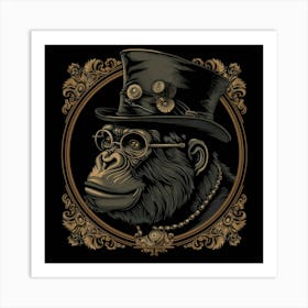 Steampunk Monkey 58 Art Print