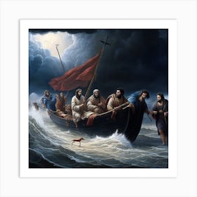 Christ In The Storm Art Print