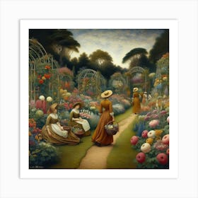 Garden In Bloom 1 Art Print