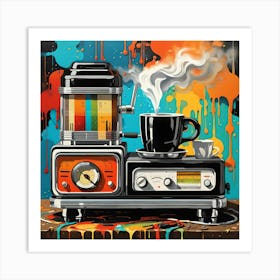 Coffee Maker Brew Bar Art Print