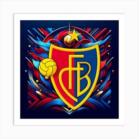 FC Basel 1893 Logo Wall Art 14 Art Print