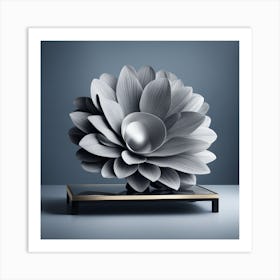 Flower Sculpture Art Print