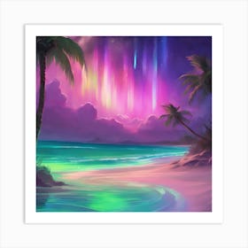 Tropical Beach Art Print