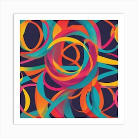 Abstract Circles 7 Art Print