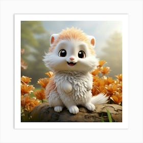 Cute Hamster 4 Art Print