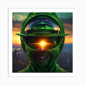 Aliens In Space Art Print