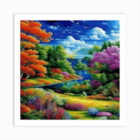 Landscape Painting 1 Art Print