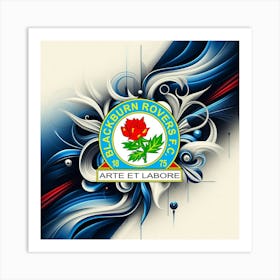 Blackburn Rovers F.C Logo Wall Art 7 Art Print