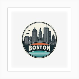 Boston Skyline Art Print