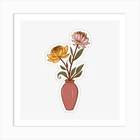 Flowers In A Vase Art Print