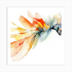 Watercolor Of A Parrot Art Print