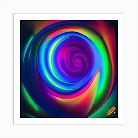 Psychedelic Swirl Art Print