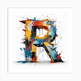 Letter R 2 Art Print