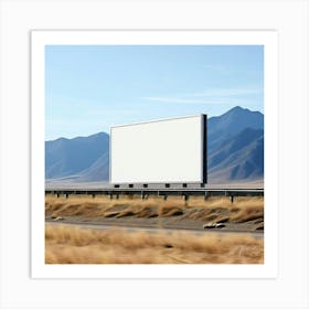 Blank Billboard 9 Art Print