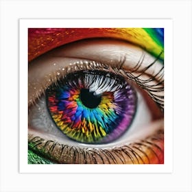 Rainbow Eye 3 Art Print