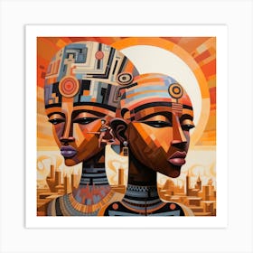 Two African Women 5 Art Print