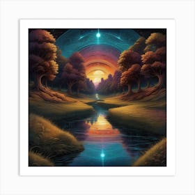 Ethereal Landscape Art Print