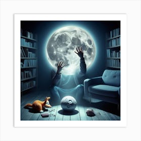 Revenge of the moon Art Print