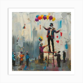 Street Magician Art Print