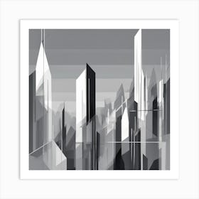 Abstract Cityscape 22 Art Print