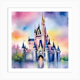 Disney Castle 7 Art Print