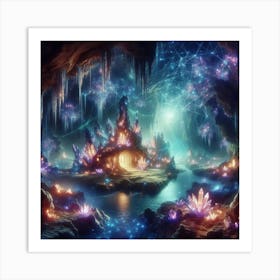 Fantasy Cave 1 Art Print