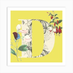 Botanical D Art Print