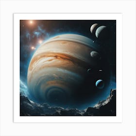 Planets In Space 8 Art Print