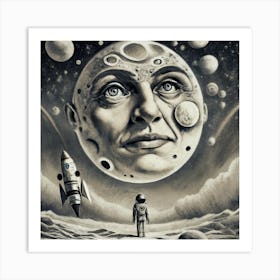 A Trip To The Moon By Georges Mlis Lushill St 3 Art Print