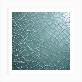 Broken Glass Background 10 Art Print