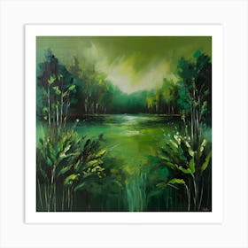 Default Original Landscape Plants Oil Painting 29 Art Print