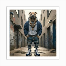 Hip Hop Dog 1 Art Print