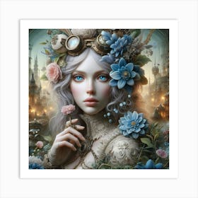 Steampunk Girl 44 Art Print