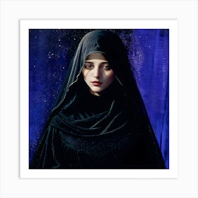 Woman In Black 1 Art Print