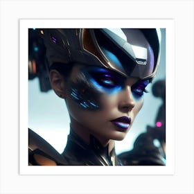 Futuristic Woman Art Print