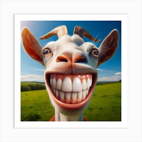 Goat With Teeth Art Print