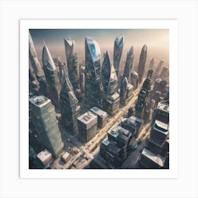 Futuristic Cityscape 42 Art Print