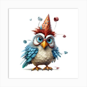 Birthday Owl Art Print