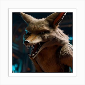 Sci fi Fox Art Print