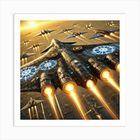 Sunstrike Bombers Converted Art Print