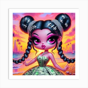 Money Girl 14 Art Print