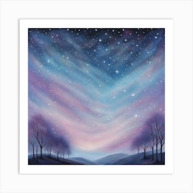 Starry Night Sky 1 Art Print