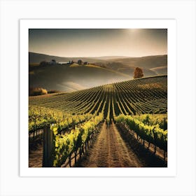 Vineyards In Tuscany 7 Art Print