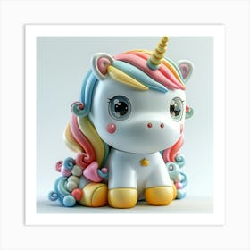 Unicorn 3d Print 5 Art Print