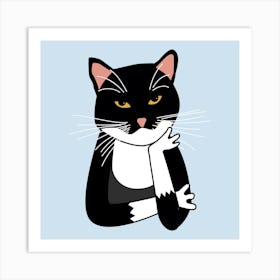 Sarcastic Cat Art Print