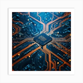 Computer Circuit Board 11 Art Print