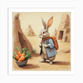 Rabbit In The Desert 7 Art Print